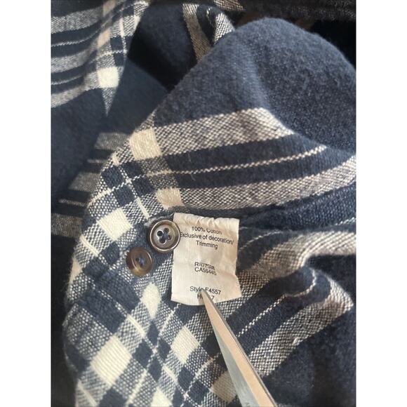 J Crew Flannel Shirt Mens Large‎ Black Check Button Down Elbow Patches Casual - Picture 4 of 8